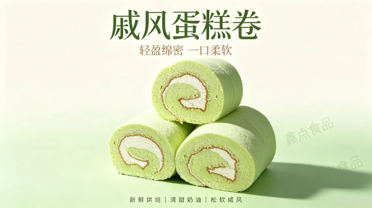 戚风蛋糕卷（青提）